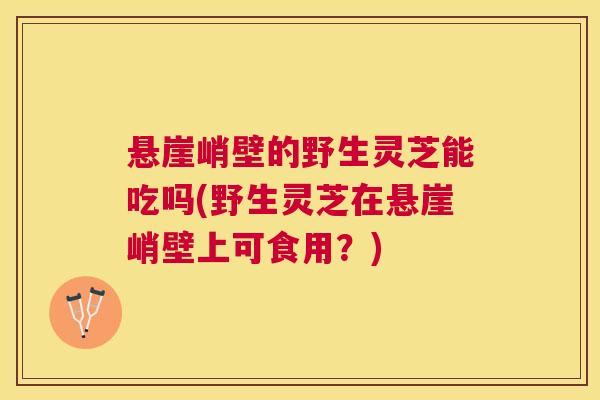 悬崖峭壁的野生灵芝能吃吗(野生灵芝在悬崖峭壁上可食用？)
