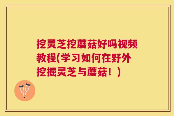 挖灵芝挖蘑菇好吗视频教程(学习如何在野外挖掘灵芝与蘑菇！)
