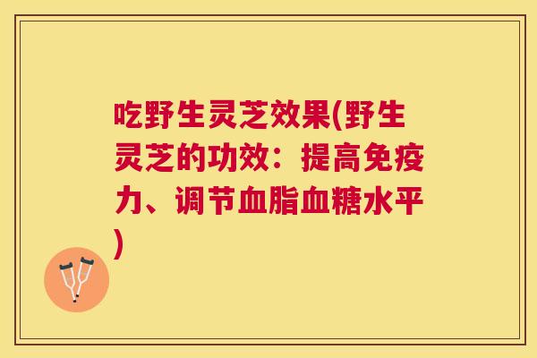 吃野生灵芝效果(野生灵芝的功效:提高免疫力、调节水平) 吃野生灵芝效果(野生灵芝的功效:提高免疫力、调节水平)