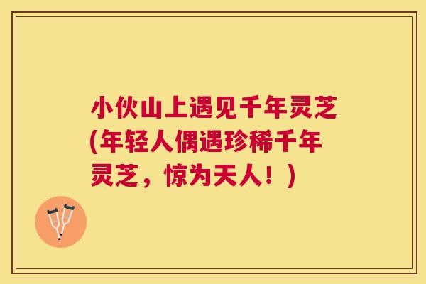 小伙山上遇见千年灵芝(年轻人偶遇珍稀千年灵芝，惊为天人！)