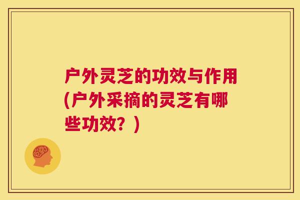 户外灵芝的功效与作用(户外采摘的灵芝有哪些功效？)