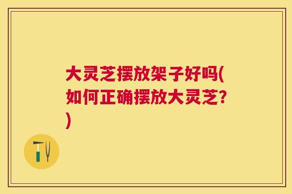 大灵芝摆放架子好吗(如何正确摆放大灵芝？)