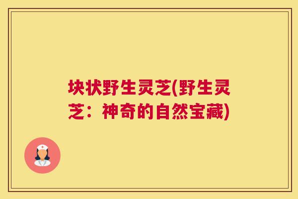 块状野生灵芝(野生灵芝:神奇的自然宝藏) 块状野生灵芝(野生灵芝:神奇的自然宝藏)