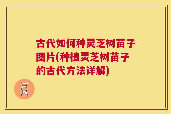 古代如何种灵芝树苗子图片(种植灵芝树苗子的古代方法详解)