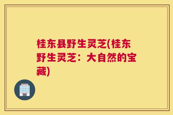 桂东县野生灵芝(桂东野生灵芝：大自然的宝藏)