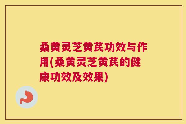 桑黄灵芝黄芪功效与作用(桑黄灵芝黄芪的健康功效及效果)