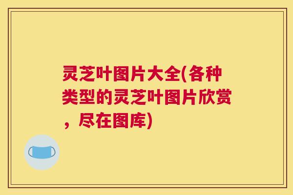 灵芝叶图片大全(各种类型的灵芝叶图片欣赏，尽在图库)