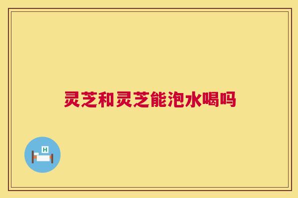 灵芝和灵芝能泡水喝吗