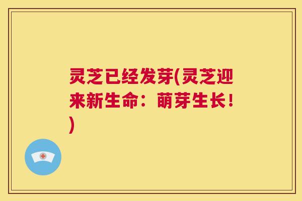 灵芝已经发芽(灵芝迎来新生命:萌芽生长!) 灵芝已经发芽(灵芝迎来新生命:萌芽生长!)