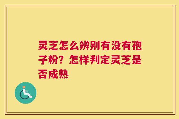 灵芝怎么辨别有没有孢子粉？怎样判定灵芝是否成熟