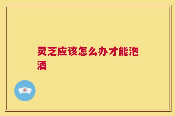 灵芝应该怎么办才能泡酒