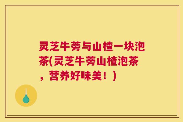 灵芝牛蒡与山楂一块泡茶(灵芝牛蒡山楂泡茶，营养好味美！)