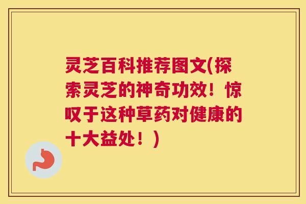 灵芝百科推荐图文(探索灵芝的神奇功效！惊叹于这种草药对健康的十大益处！)