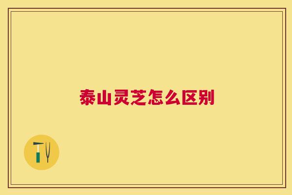 泰山灵芝怎么区别