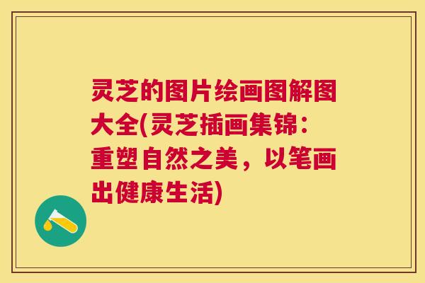 灵芝的图片绘画图解图大全(灵芝插画集锦:重塑自然之美,以笔画出健康生活)