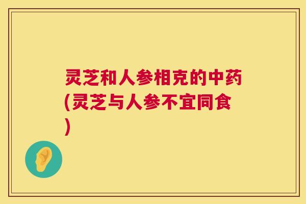灵芝和人参相克的中药(灵芝与人参不宜同食)