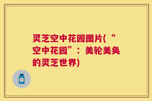 灵芝空中花园图片(“空中花园”：美轮美奂的灵芝世界)
