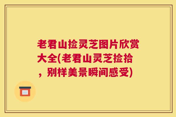 老君山捡灵芝图片欣赏大全(老君山灵芝捡拾，别样美景瞬间感受)