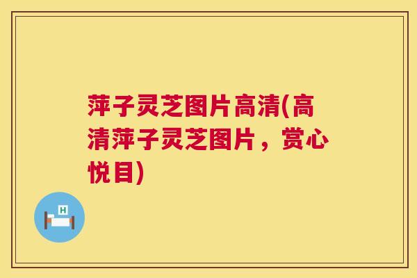 萍子灵芝图片高清(高清萍子灵芝图片，赏心悦目)