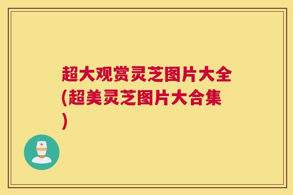 超大观赏灵芝图片大全(超美灵芝图片大合集)