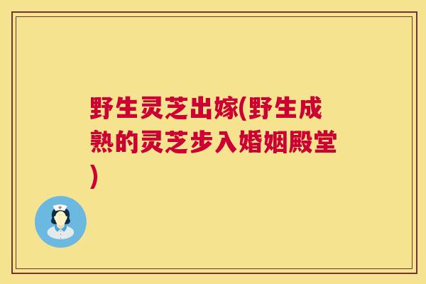野生灵芝出嫁(野生成熟的灵芝步入婚姻殿堂)