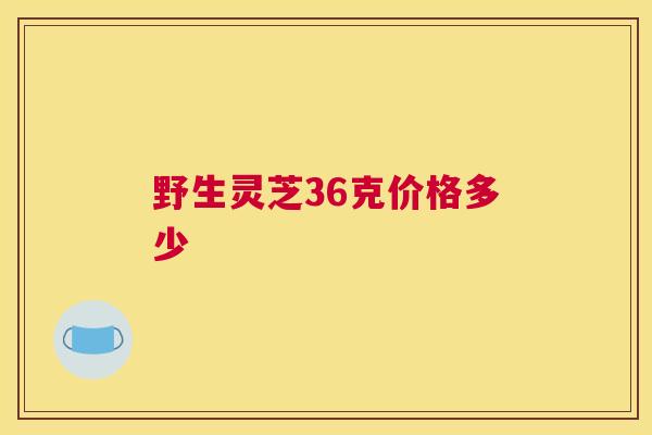 野生灵芝36克价格多少