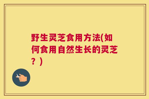 野生灵芝食用方法(如何食用自然生长的灵芝？)