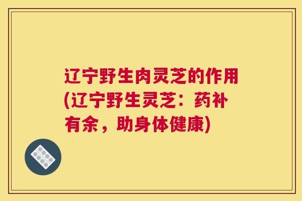 辽宁野生肉灵芝的作用(辽宁野生灵芝：药补有余，助身体健康)