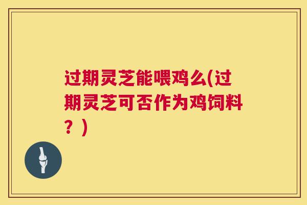 过期灵芝能喂鸡么(过期灵芝可否作为鸡饲料？)