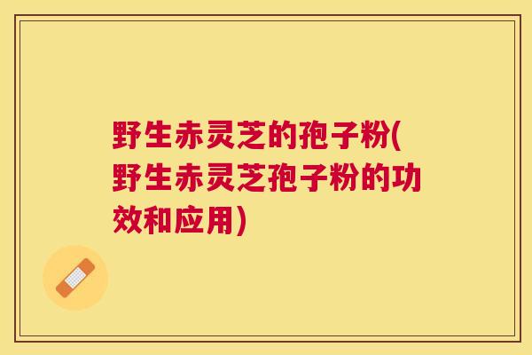 野生赤灵芝的孢子粉(野生赤灵芝孢子粉的功效和应用) 野生赤灵芝的孢子粉(野生赤灵芝孢子粉的功效和应用)