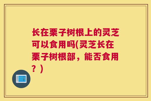 长在栗子树根上的灵芝可以食用吗(灵芝长在栗子树根部，能否食用？)