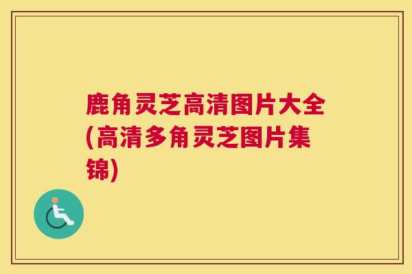鹿角灵芝高清图片大全(高清多角灵芝图片集锦)
