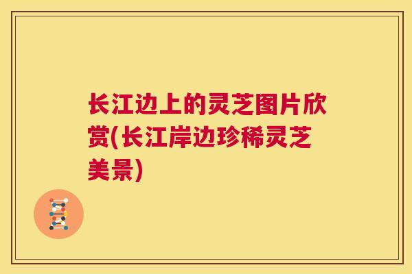 长江边上的灵芝图片欣赏(长江岸边珍稀灵芝美景)