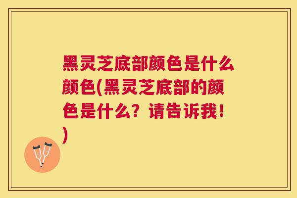 黑灵芝底部颜色是什么颜色(黑灵芝底部的颜色是什么？请告诉我！)