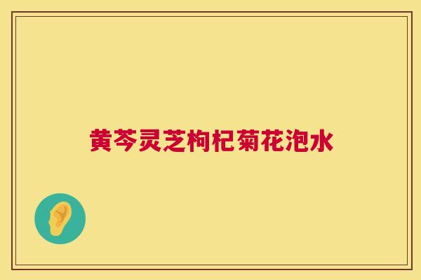 黄芩灵芝枸杞菊花泡水
