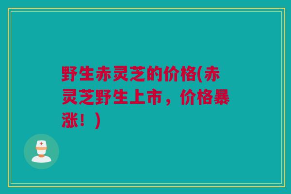 野生赤灵芝的价格(赤灵芝野生上市，价格暴涨！)