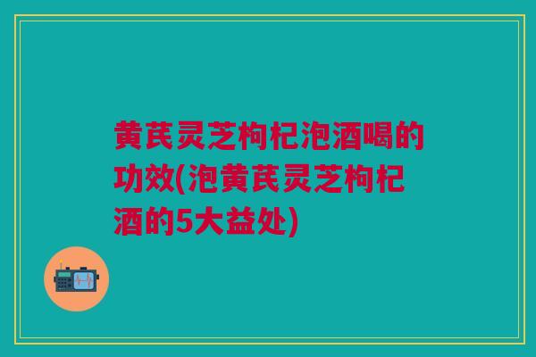 黄芪灵芝枸杞泡酒喝的功效(泡黄芪灵芝枸杞酒的5大益处)