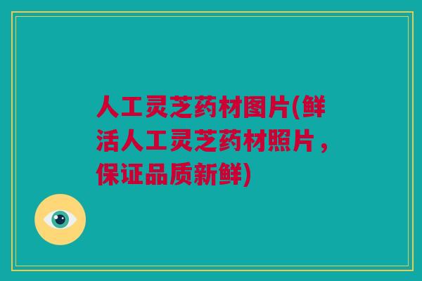 人工灵芝药材图片(鲜活人工灵芝药材照片，保证品质新鲜)