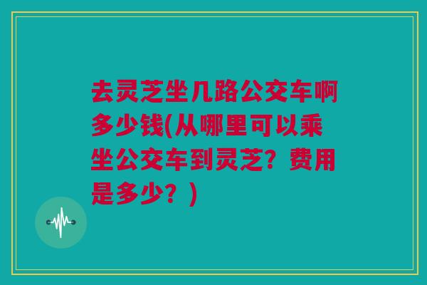 去灵芝坐几路公交车啊多少钱(从哪里可以乘坐公交车到灵芝？费用是多少？)