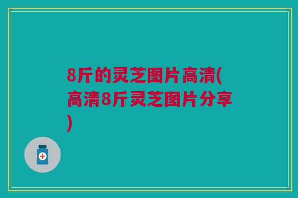 8斤的灵芝图片高清(高清8斤灵芝图片分享)