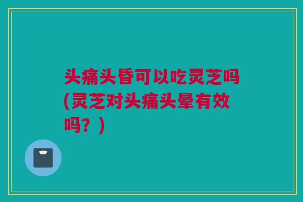 头痛头昏可以吃灵芝吗(灵芝对头痛头晕有效吗？)