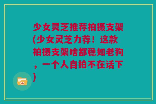 少女灵芝推荐拍摄支架(少女灵芝力荐！这款拍摄支架啥都稳如老狗，一个人自拍不在话下)