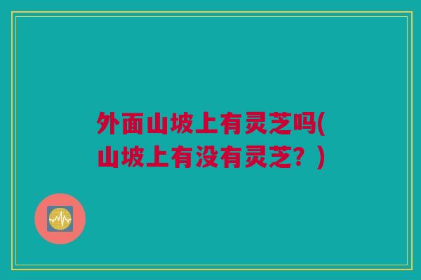 外面山坡上有灵芝吗(山坡上有没有灵芝？)