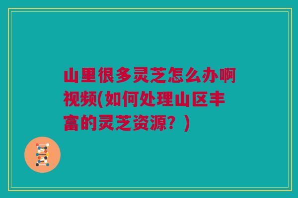 山里很多灵芝怎么办啊视频(如何处理山区丰富的灵芝资源？)