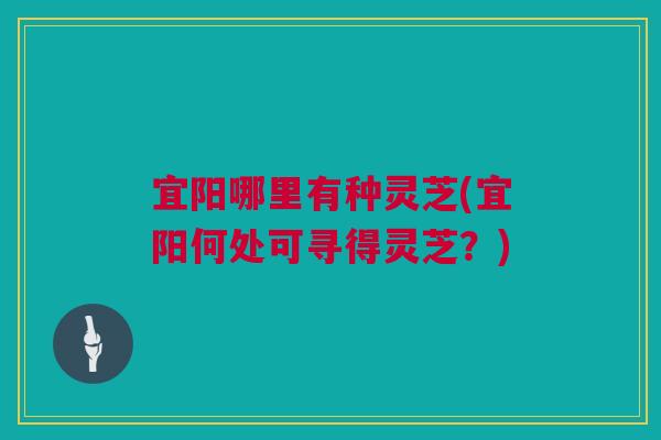宜阳哪里有种灵芝(宜阳何处可寻得灵芝？)