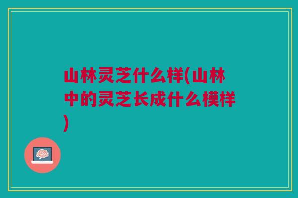 山林灵芝什么样(山林中的灵芝长成什么模样)