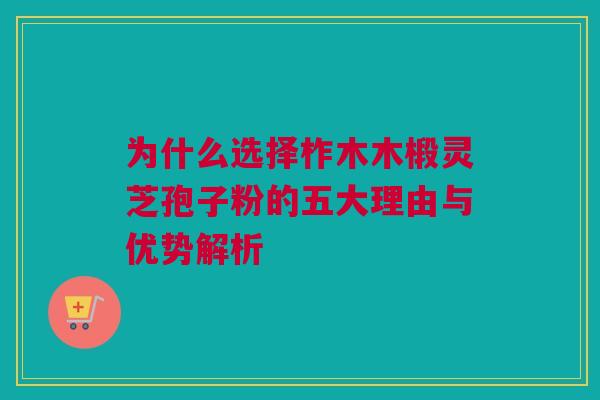 为什么选择柞木木椴灵芝孢子粉的五大理由与优势解析
