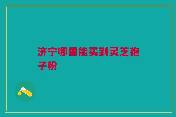 济宁哪里能买到灵芝孢子粉